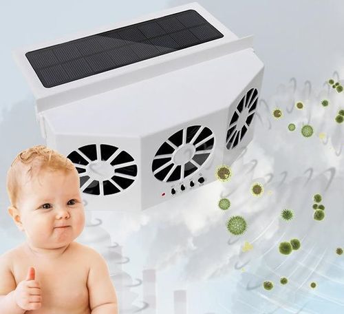 Car solar fan
