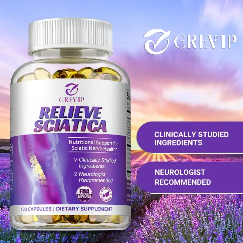 Grevip Nerve-Soothing Vitamins - Provides nutritional support for sciatic nerve health - Supplements with multiple vitamins and magnesium.
