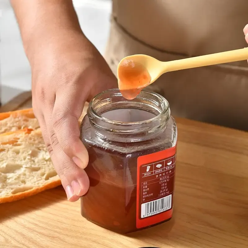 Buy One, Get One Free -2 in 1 Silicone Jam Spatula, 1 Count Double-ended Jam Scraper, Household Double-ended Mixing Stick, Kitchen Baking Tool, Kitchen Accessories, Baking Utensils Supplies, Bakeware, Home Baking Supplies