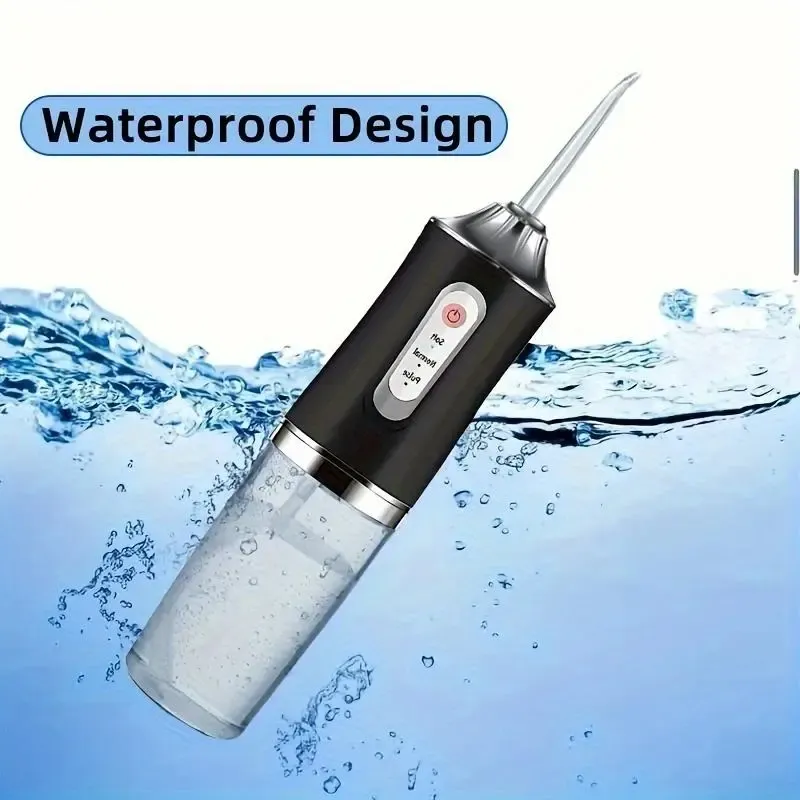 Electric Water Flosser Oral Irrigator, Portable Dental Care Device, Effective Plaque Removal, Easy to Use, Ideal for Home & Travel, Water Flosser Cordless