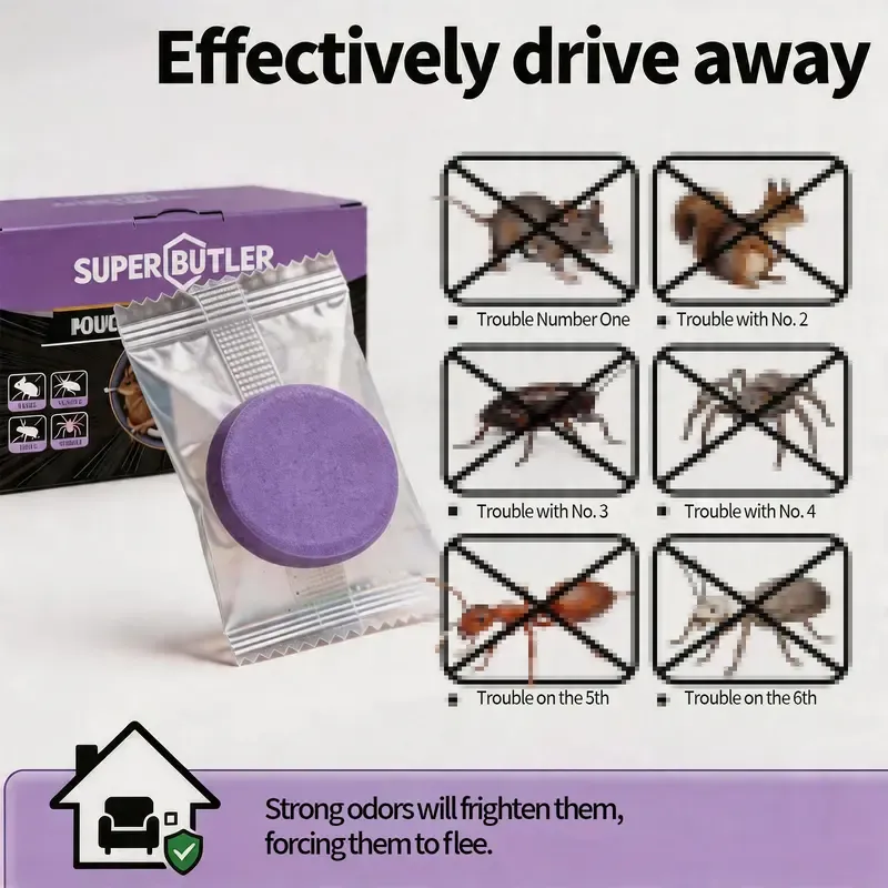 12-Pack Rodent Repellent Balls for Home Kitchen Effective Pest Control Solution-BD Pest Repellents