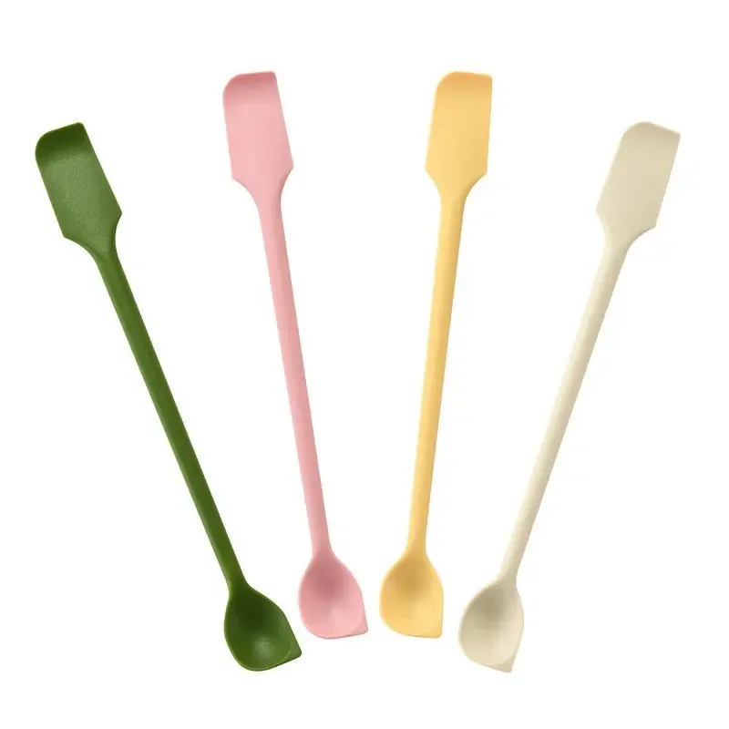 Buy One, Get One Free -2 in 1 Silicone Jam Spatula, 1 Count Double-ended Jam Scraper, Household Double-ended Mixing Stick, Kitchen Baking Tool, Kitchen Accessories, Baking Utensils Supplies, Bakeware, Home Baking Supplies