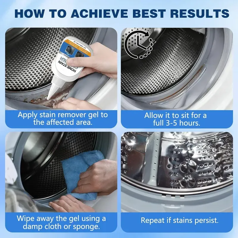 Say Goodbye to Stubborn Mold! Miracle Mold Remover Gel + Scrub Brush | Best for Shower Caulk, Tile & Washer Seals (7oz)
