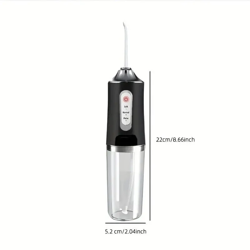 Electric Water Flosser Oral Irrigator, Portable Dental Care Device, Effective Plaque Removal, Easy to Use, Ideal for Home & Travel, Water Flosser Cordless