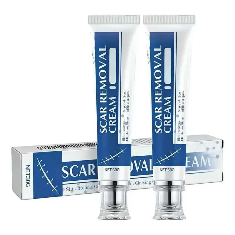 Professional Scar Removal Cream, AdvancedSilicone Skin Repair Gel for Burn,Acne Old Scar Removal Cream for Face & Body | Fades DarkScars