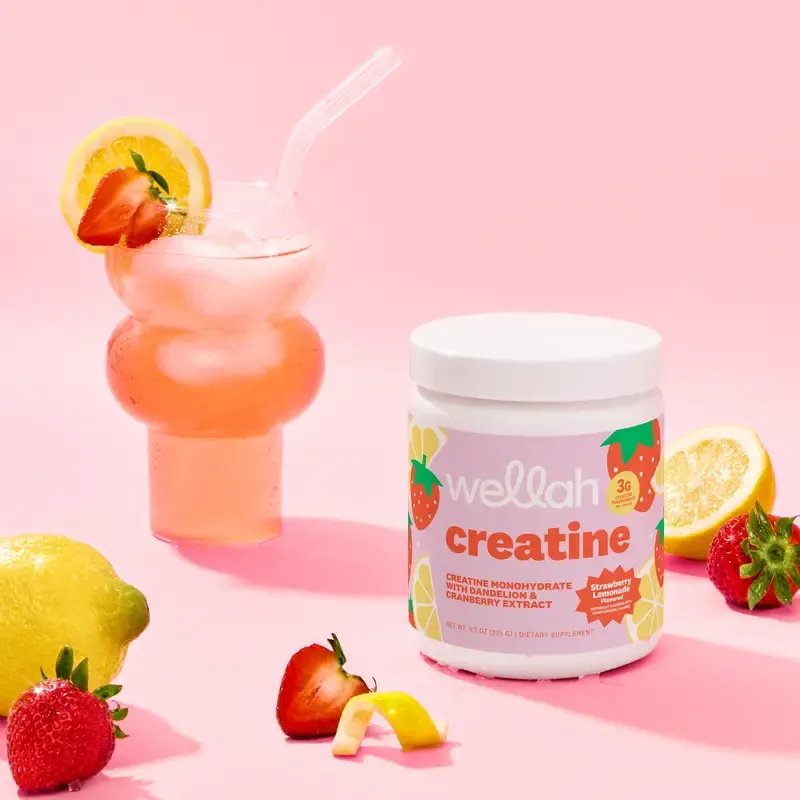 Wellah Nutrition Creatine Monohydrate - 50 Servings, 3g Creatine, Supports Energy, Muscle Recovery & Strength, Cognitive Health Dietary Supplement Powder