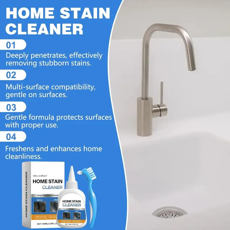Say Goodbye to Stubborn Mold! Miracle Mold Remover Gel + Scrub Brush | Best for Shower Caulk, Tile & Washer Seals (7oz)