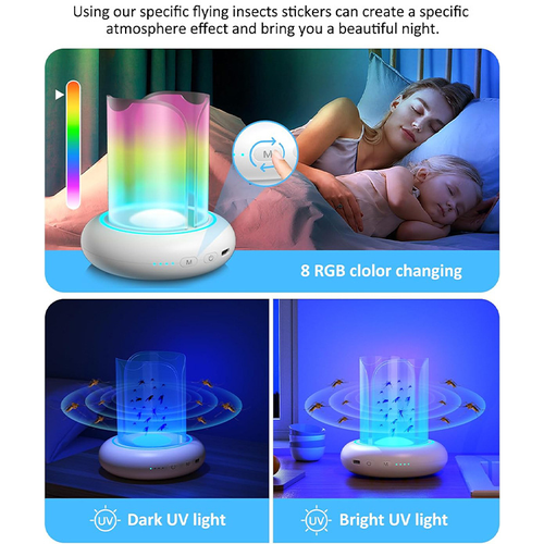 New Model 360-Degree Rechargeable Fly Killer Lamp