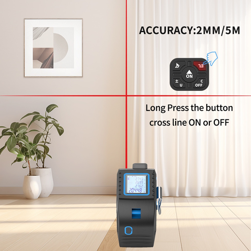 Multifunctional Smart Laser Distance Meter Tape Measure with Ruler Function