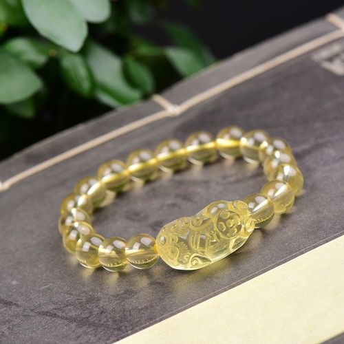 Goforrich FengShui Citrine PiXiu Wealth Bracelet