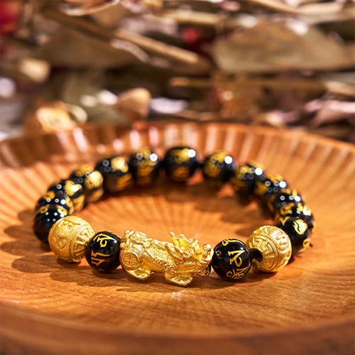 Goforrich FengShui PiXiu Obsidian Wealth Bracelet