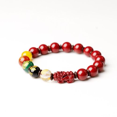 Goforrich God Of Wealth Cinnabar PiXiu Blessing Bracelet