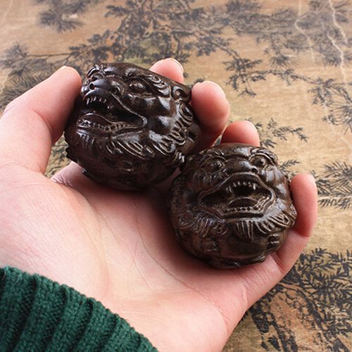 Goforrich Vietnam Agarwood 2Pcs PiXiu Peace Strength Decoration