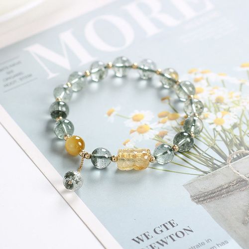 Goforrich Green Phantom Citrine PiXiu Confidence Bracelet