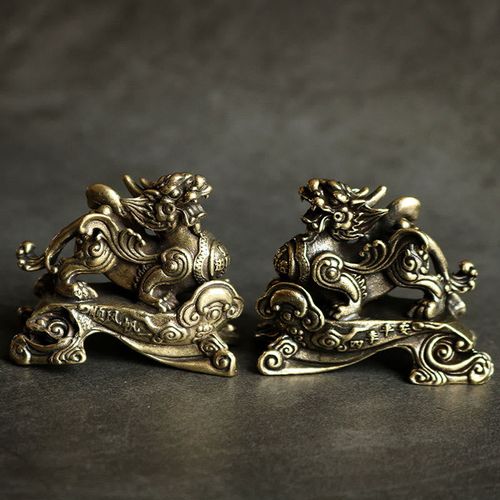 Goforrich Handmade FengShui PiXiu Copper Wealth Luck Decoration