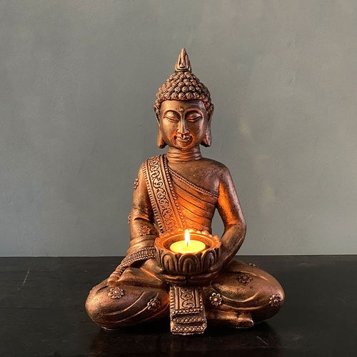 Buddha Stones Tibetan Buddha Blessing Decoration Candlestick