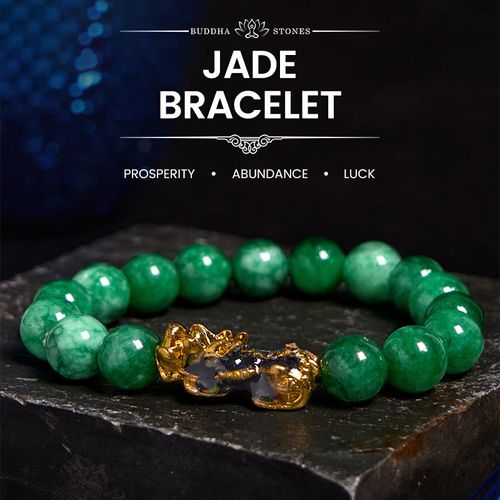 Goforrich FengShui PiXiu Jade Protection Bracelet