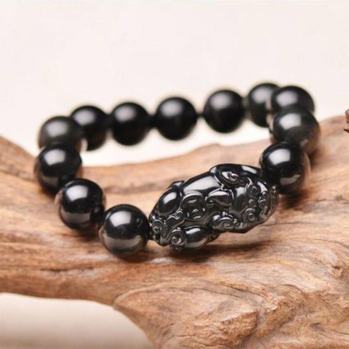 Goforrich FengShui PiXiu Obsidian Wealth Bracelet