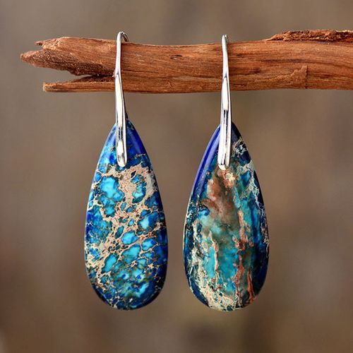 Emperor Stone Healing Crystal Earrings