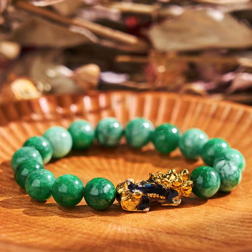 Goforrich FengShui PiXiu Jade Protection Bracelet