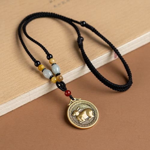 12 Chinese Zodiac Blessing Wealth Fortune Necklace Pendant