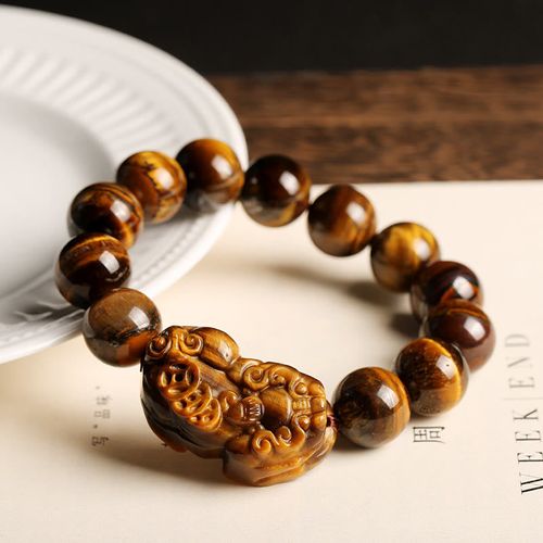 Goforrich Natural Tiger Eye Wealth Bracelet