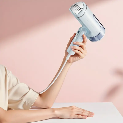 Portable Handheld Steamer for Clothes, Rotating Head Foldable Steam Iron, Wet Dry 2 in 1 Mini Garment Steamer Wrinkle Remover for Travel Home Dorm