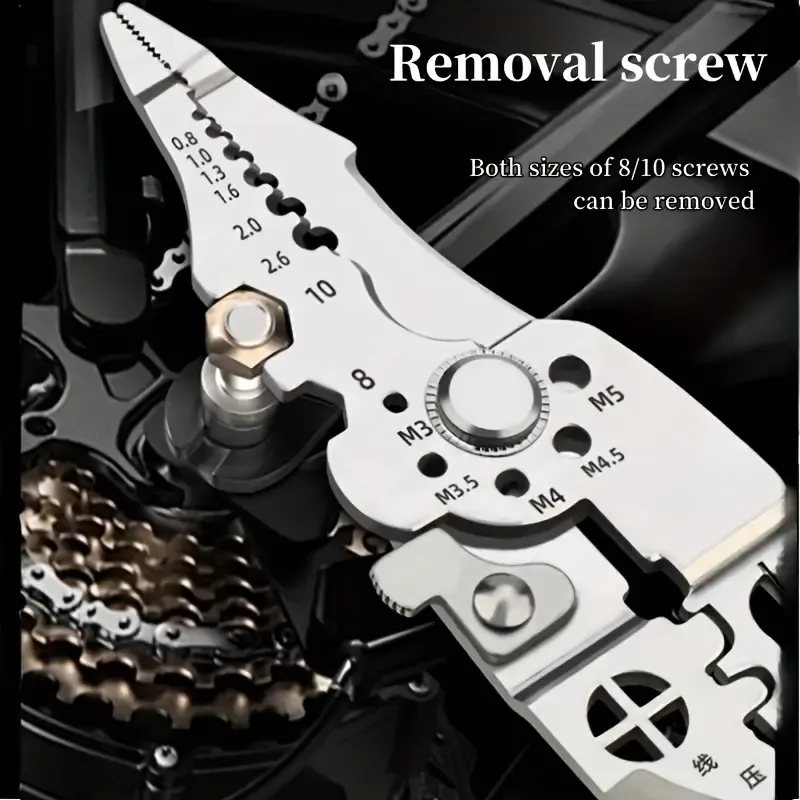 Outdoor Survival Essential! 5-in-1 Multitool Pliers with Wire Stripper or Cutter or Shear for Camping or Emergency or Home Repair