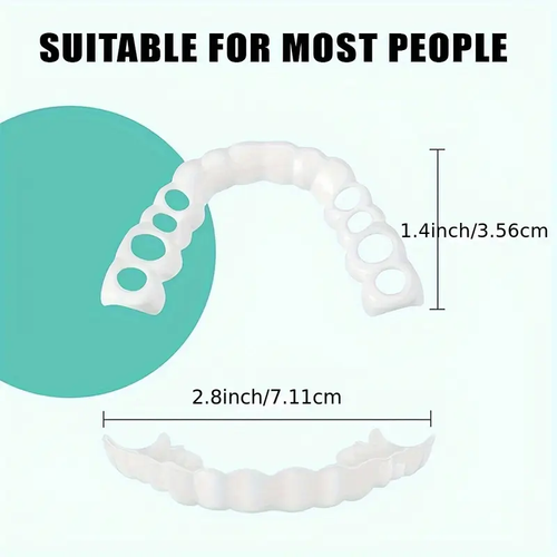 Buy one get two free Natural Denture Set | Food-Grade Resin | Comfort Fit for Men & Women