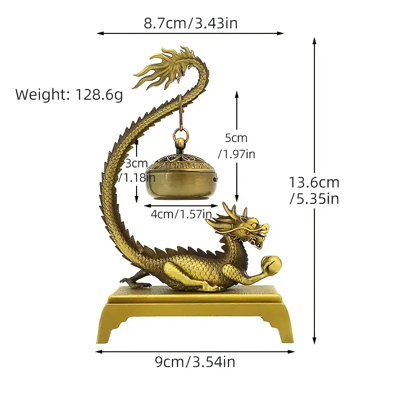 Golden Dragon Incense Burner｜Where Heritage Meets Modern Serenity 🌟
