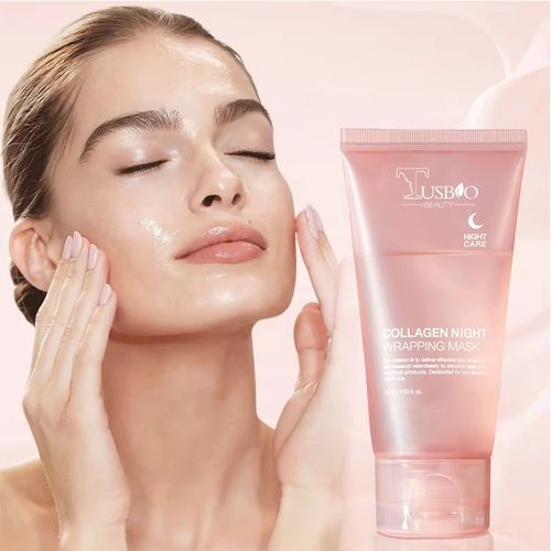Cross-border face mask - Collagen Hydrating Sleeping Mask, apply and peel off for moisture replenishment.