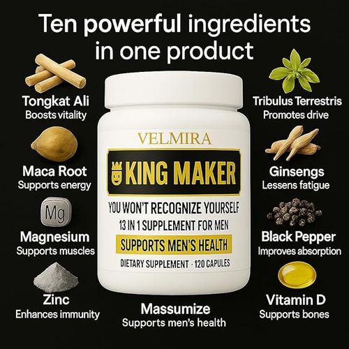 Velmira.King Maker 13-in-1.Sugar-Free Supplement-for Men