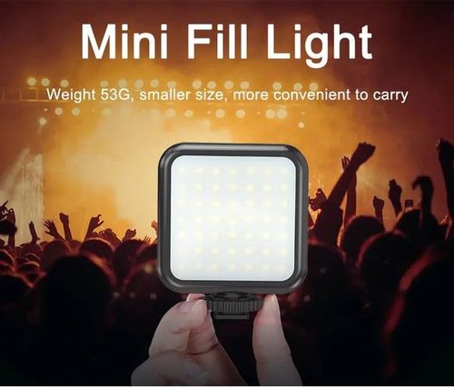 Cell Phone Tripod Video LED Fill Light Microphone Kit