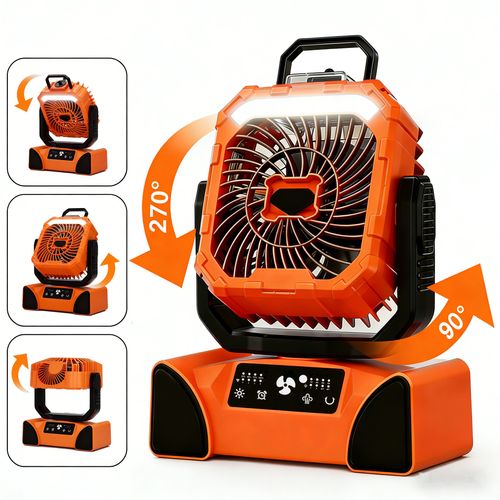 Portable misting cooling fan