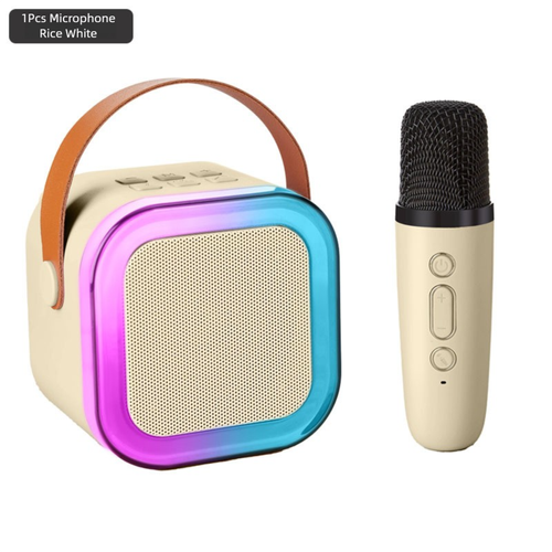 Mini Karaoke Machine With Microphone, Wireless Microphone For Adults With LED Party Lights, Adult Microphone For Men And Women Christmas Birthday Gifts