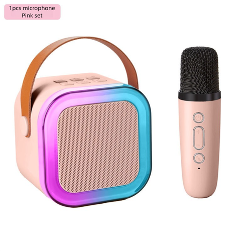 Mini Karaoke Machine With Microphone, Wireless Microphone For Adults With LED Party Lights, Adult Microphone For Men And Women Christmas Birthday Gifts