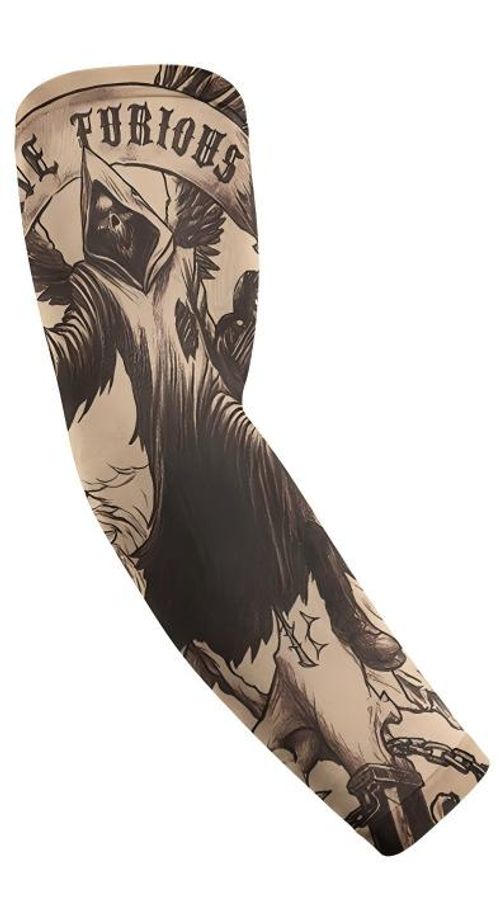10-piece men's and women's tattoo arm sleeves with cooling function and UV protection, elastic sun-protective sleeves, suitable for daily life, outdoor sports, cycling, fishing, running and fitness etc.