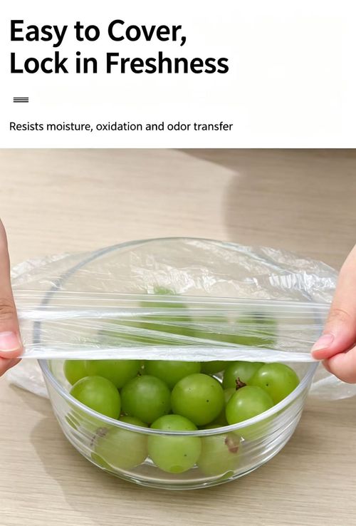 300Pcs Disposable Plastic Cling Wrap CoversFood‑Grade Elastic Bowl Covers for Kitchen Food Storage