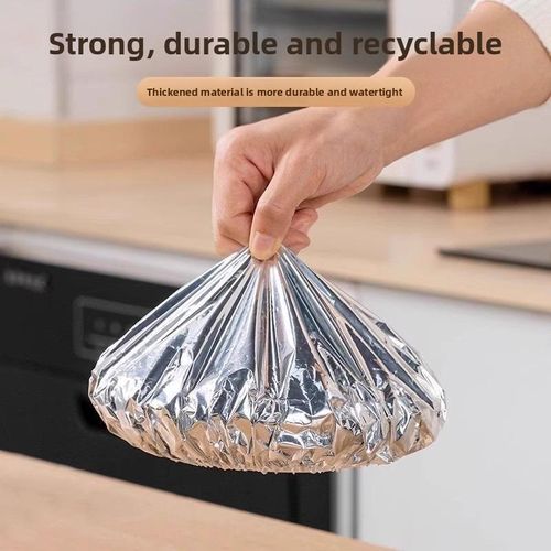 100PCS Disposable Aluminum Foil Food Covers, Kitchenware Cookware Accessory for Home Dining Table Food Containers, High-Quality Heat Retention and Freshness Preservation