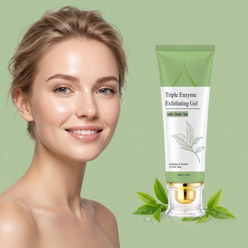 Green Tea Exfoliating Gel – Gentle Face & Body Scrub, Dead Skin Remover, Pore Purifying, Blackhead Control, Brightening & Hydrating, All-Skin-Type Daily Cleanser 100ml