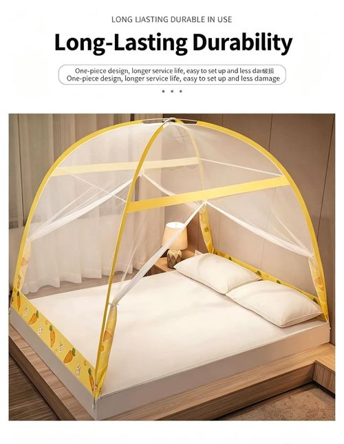Foldable Universal Mosquito Net, High Density Ultra Breathable Mesh, Large Space Anti-mosquito Bed Canopy, Easy Install Sleep Protection Net for Home Bedroom Dormitory
