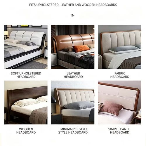 180cm Elastic Headboard Cover, Full Wrap Protector For 6×6 Queen Double Bed, Dustproof Moisture-proof Bed Head Slipcover