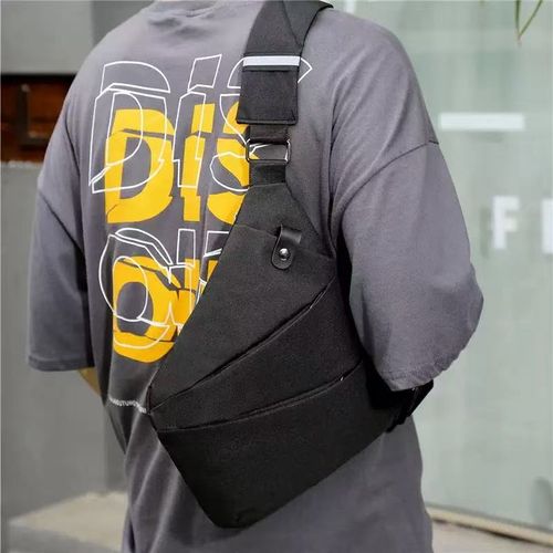 Anti‑Theft Chest Sling Bag, Lightweight Polyester Crossbody Shoulder Bag For Men Daily Travel