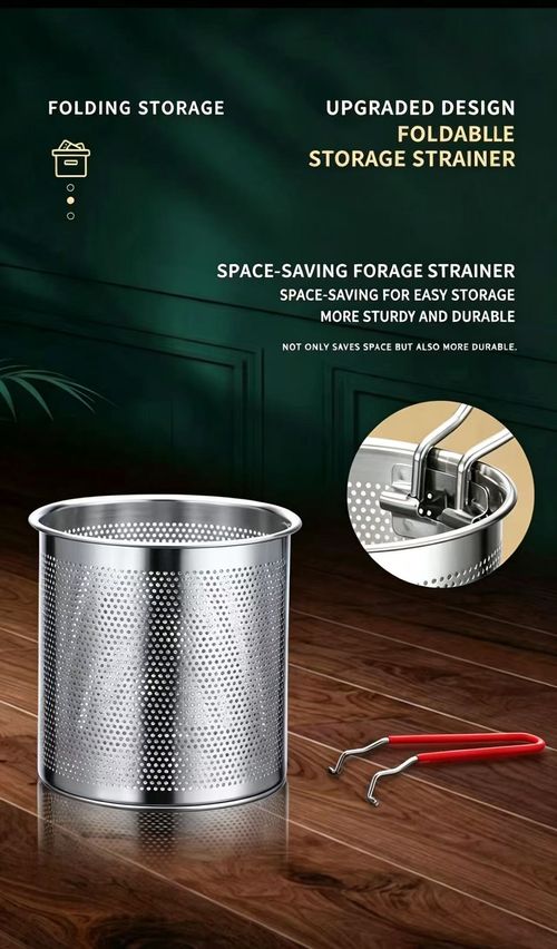 Mini Deep Fryer Pot, 304 Stainless Steel Oil Saving Frying Pot with Foldable Strainer Basket, Multi-purpose Small Cooking Pot for Home Kitchen