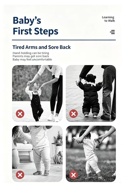 Baby Walking Harness, Toddler Anti‑Fall Learn‑to‑Walk Belt, Adjustable Soft Safety Harness for Baby Learning Walking, Relieve Parents Back Pain