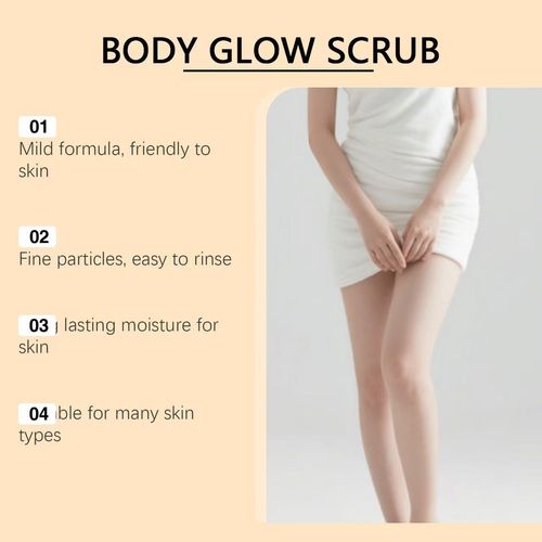 Enhanced Turmeric Body Glow Scrub, Exfoliating Brightening Skin Scrub for Dark Spots, Suitable for All Skin Types