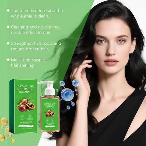 Batana Oil Shampoo for Hair Growth, Anti-Thinning Cleanser with Rosemary Extract for All Hair Types, Strengthens & Gently Repairs, 10.14 oz, Haircare