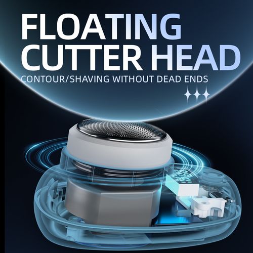 Portable Mini Electric Shaver Digital Power Display Type-C USB Fast Charging Pocket Mens Razor For Travel Car Outdoor