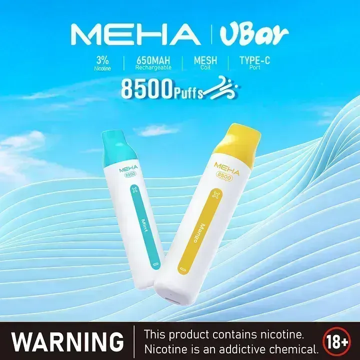 MEHA魅嗨小白條8500口一次性電子香菸官方正品