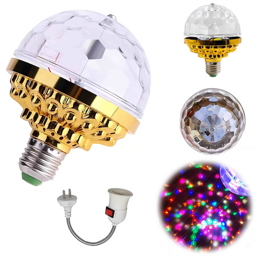 🔥LED 6W Color Rotating Magic Light Ball With Universal Socket